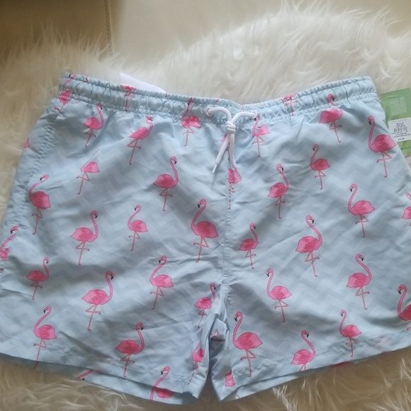 primark flamingo swim shorts